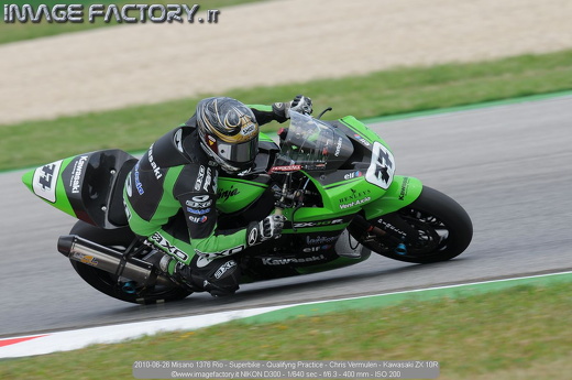 2010-06-26 Misano 1376 Rio - Superbike - Qualifyng Practice - Chris Vermulen - Kawasaki ZX 10R